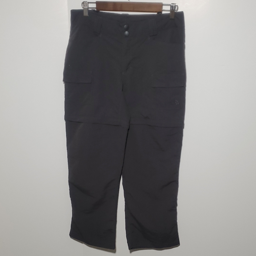 The North Face Wome's Paramount Valley Convertible Hiking Cargo Pants Black Sz 8